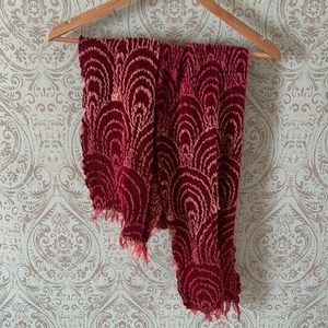 Pink Textured Scarf